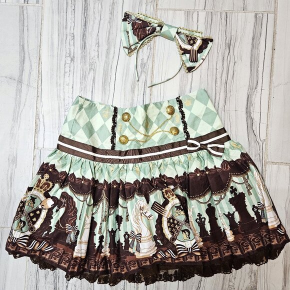 Chocolate Chess skirt - Picture 1 of 3